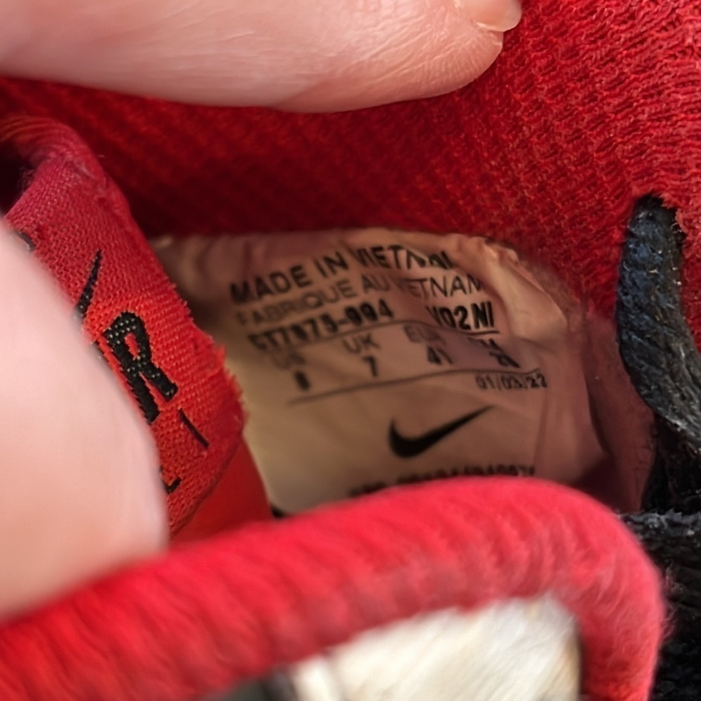 🇪🇸🐠Nike NBA Jordan Air Force 1 '07 LV8 75th Anniversary Trail Blazers red black - Picture 6 of 8